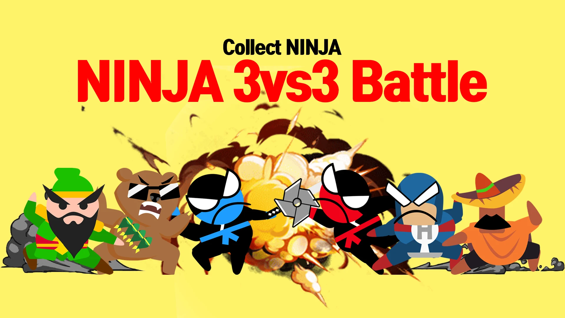Jumping Ninja Battle 2 Player screenshot